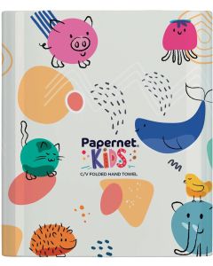 Диспенсър за кърпи за ръце Papernet Animals Spase, 30 х 14.5 х 33.6 cm
