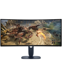 DELL Alienware 34 Curved Gaming Monitor AW3425DWM, 34" WQHD 3440x1440 at 180Hz, 21:9, 95% DCI-P3 (CIE 1976), 1 ms, 400 cd-m2(peak), 3000:1, 1.07 billion colours, 178-178, 2xHDMI, DP 1.4, USB 5Gbps Type-A, 1 USB 5Gbps Type-B, Height, tilt, VESA
