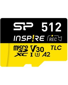 Карта памет Silicon Power Inspire 512GB, microSDXC, Class 10, SD Adapter