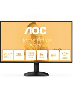 AOC 24B31H, 23.8\' IPS WLED panel, Anti-Glare, 16:9, FHD 1920x1080, 1ms, 120Hz, 300cd/m2, VGA, HDMI, Black