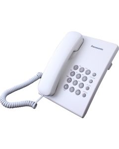 Стационарен телефон Panasonic KX-TS500 - бял