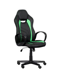 Геймърски стол Carmen 7525 - черно-зелен