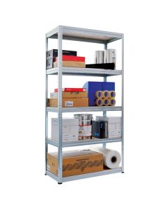 Метален стелаж STAR 180х75х35 см, до 175 кг на рафт - цинк