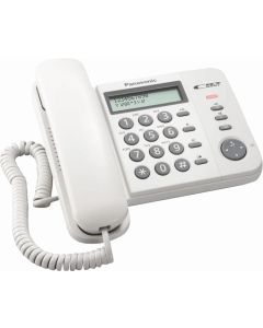 Стационарен телефон Panasonic KX-TS560FXW - бял
