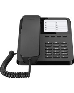 Стационарен телефон Gigaset DESK 400 - черен