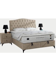 Тапицирана спалня с матрак COOL WOOL 180 x 200 - бежов 3