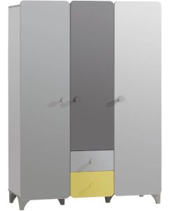 Трикрилен детски гардероб MINIA 143х53х200 см