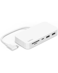 Адаптер Belkin мултипортов USB-C 6-в-1, Бял
