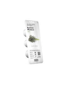 Семена Click and Grow Червена къдрава горчица, 3 броя