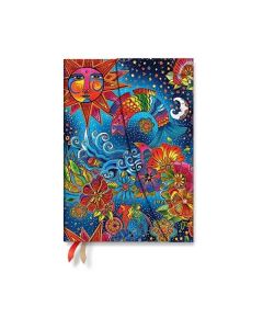 Paperblanks Планер Celestial Magic, Midi, хоризонтален, твърда корица, 104 листа, за 2025-2026 година