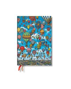 Paperblanks Планер Balloon Festival, Midi, хоризонтален, мека корица, 112 листа, за 2025-2026 година
