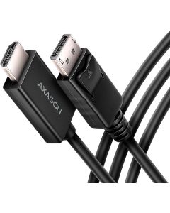 AXAGON RVD-HI20C2 DisplayPort - HDMI 2.0 cable 1.8m 4K-60Hz