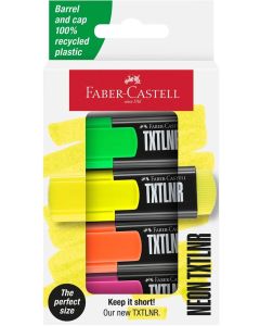 Faber-Castell Текст маркер TXTLNR, мини, неон, 4 цвята