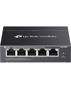Switch TP-Link DS105GP, 5 портов Gbit. с 4 PoE + порта, неупр, desktop