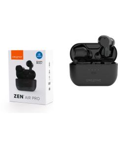 Безжични слушалки CREATIVE ZEN AIR PRO Bluetooth® 5.3 и IPX5 за спорт | Black | Open box | st.A