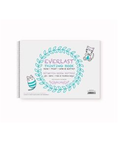 Gipta Скицник Everlast, 25 x 35 cm, бяла хартия, със спирала, 4 листа