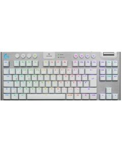 Безжична геймърска механична клавиатура Logitech G915X White Lightspeed TKL - GL Tactile Switch, Бяла