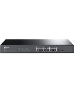 Switch TP-LINK SG2218, 16x Gigabit RJ45 порта, 2x SFP слота, управляем