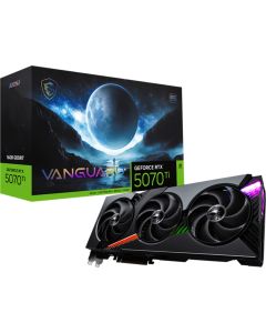 MSI Video Card Nvidia GeForce RTX 5070 TI 16G VANGUARD SOC, 16GB GDDR7, 256bit, Effective Memory Clock: 28000MHz, Boost: 2588 MHz, 8960 CUDA Cores, PCIe 5.0, 3x DP 2.1b, HDMI 2.1b, Triple Fan, 1x16pin, 750W Recommended PSU, 3Y