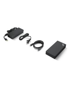 LENOVO ThinkPad Universal USB-C, Gigabit Ethernet, 4K резолюция, с 135W адаптер, EU, черен
