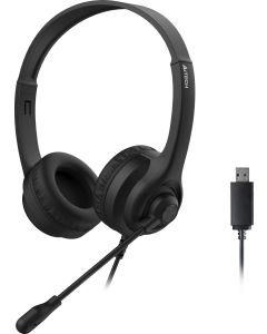 А4tech HU-8 Слушалки с микрофон, USB, въртящ се микрофон