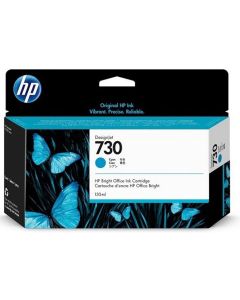 Оригинален патрон HP P2V62A, No730, 130 ml, Cyan
