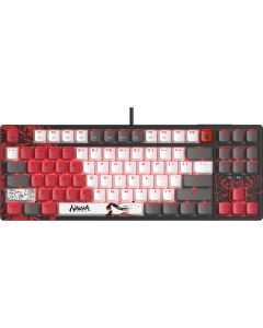 А4tech Геймърска механична клавиатура Bloody Naraka S87 TKL Backlit red switch , USB, Черен/червен