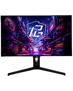 ASROCK PGO27QFS, 27" 240Hz, QHD 2560 x 1440 16:9, 2x DP, 2x HDMI, 2 x USB Type-A, 1 x USB Type-B, 1 x USB Type-C, Черен