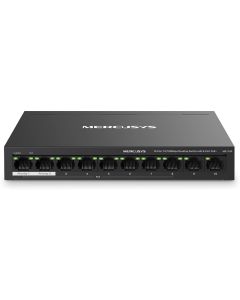 Mercusys MS110P, 10-портов Gigabit Desktop-Rackmount комутатор