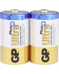 Алкална батерия GP ULTRA PLUS LR20 -2 бр. в опаковка- 1.5V