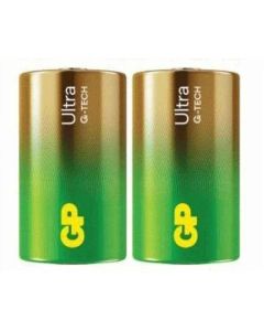 Алкална батерия GP ULTRA LR20 -2 бр. в опаковка shrink- 1.5V GP-BA-13AU21-S2