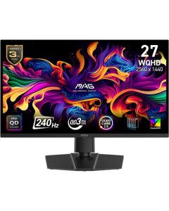 MSI MAG 271QP QD-OLED X24, 26.5\", 240Hz, 0.03ms, 2560x1440 (WQHD), 2xHDMI 2.1, Pivot, Heigh Adj., VESA, Black
