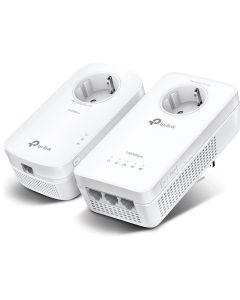 TP-Link TL-WPA8631P KIT AV1300, Гигабитов Powerline комплект с Wi-Fi ac и вграден електрически контакт