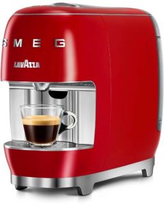 Lavazza A Modo Mio SMEG, 0.9 литра резервоар, регулируема поставка, 1250W, червен