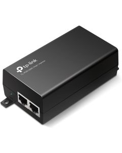 PoE Инжектор TP-Link POE160S, IEEE 802.3af-at, 2x GbE RJ45 ports, до 100м.