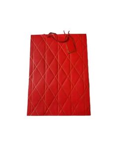 Подаръчна торбичка, каре, 30 х 42 х 12 cm, червена