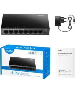 Switch Cudy GS108E Managed 8-портов 10/100/1000