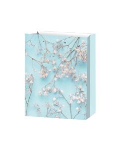 Подаръчна торбичка, цветя, 26 х 32 х 10 cm, синя