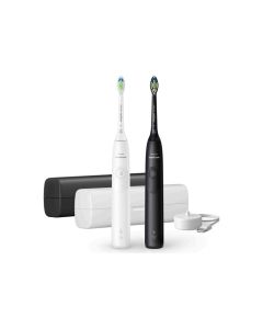 PHILIPS 2pcs toothbrush Sonicare HX7109-01 travel cases black and white