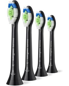 PHILIPS toothbrush head Sonicare Optimal White 4pcs black