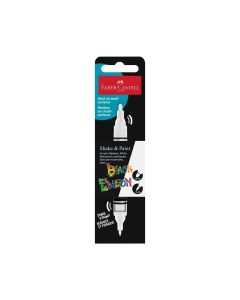 Faber-Castell Акрилен маркер Black Edition, бял