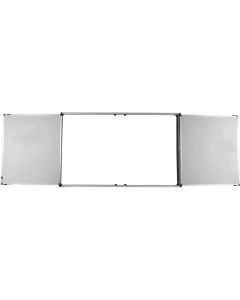 Office 1 Система бяла дъска Wings, магнитна, с 2 крила, за дисплей 65''