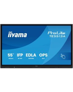 IIYAMA TE5513A-B1AG, 55\'\' IPS panel, Google EDLA, AG, 4K 3840x2160, 450cd/m2, 1200:1, 8ms, 2x HDMI, DP, 2x USB-C, 2x LAN