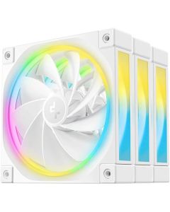 DeepCool Комплект вентилатори Fan Pack 3-in-1 3x120mm - FL12R White, Reverse, Addressable RGB