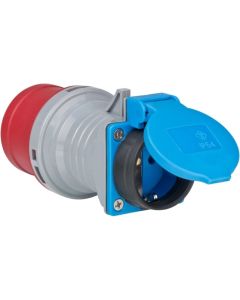 Индустриален адаптер CEE 2P+E 230VAC към Шуко 16A IP44 - Brennenstuhl BS1081690