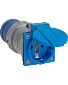 Индустриален адаптер CEE 3P+N+E 400VAC към Шуко 16A IP44 - Brennenstuhl BS1080990