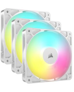 CORSAIR RS120 ARGB White, 120mm ARGB Fan, Triple Pack