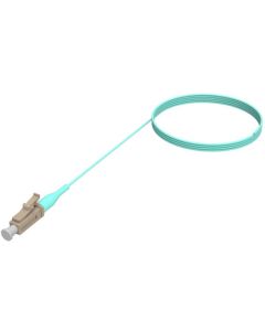 LC оптичен пигтейл, мултимод OM4, аква, COMMSCOPE