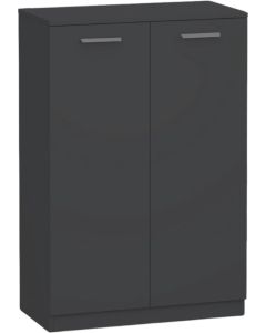 Шкаф RFG Boxi, двоен, с две врати, долен, 720 х 370 х 1069 mm, ПДЧ, черен