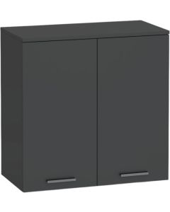 Шкаф RFG Boxi, двоен, с две врати, горен, 720 х 370 х 721 mm, ПДЧ, черен